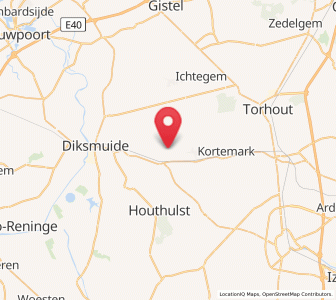 Map of Werken, Flanders