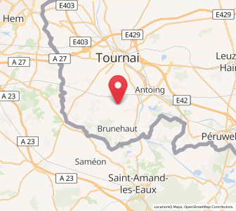 Map of Wez-Velvain, Wallonia