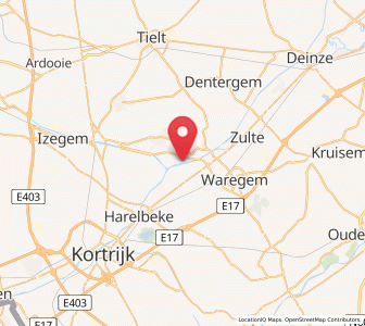 Map of Wielsbeke, Flanders