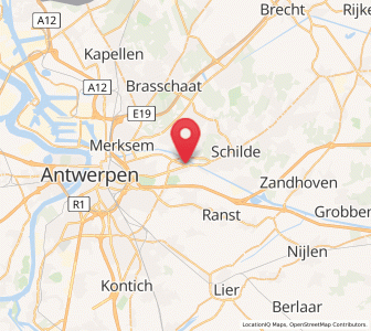 Map of Wijnegem, Flanders