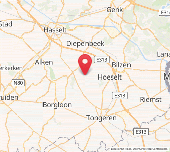 Map of Wintershoven, Flanders