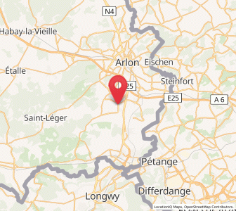 Map of Wolkrange, Wallonia