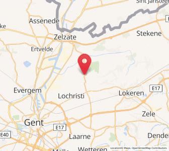 Map of Zaffelare, Flanders