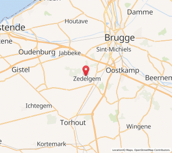 Map of Zedelgem, Flanders