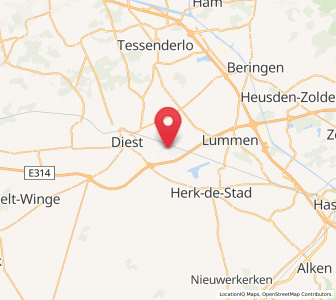 Map of Zelem, Flanders