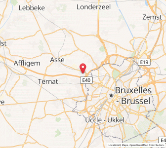 Map of Zellik, Flanders