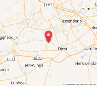 Map of Zichem, Flanders