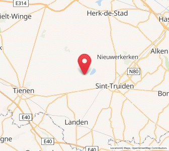 Map of Zoutleeuw, Flanders