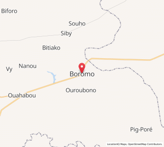 Map of Boromo, Boucle du Mouhoun
