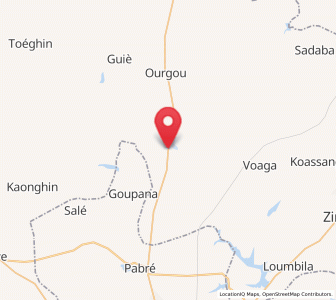 Map of Dapélogo, Plateau-Central