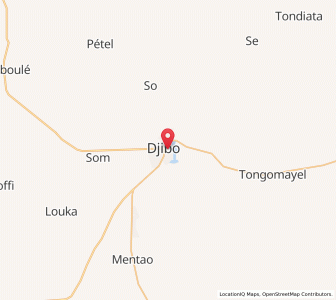 Map of Djibo, Sahel