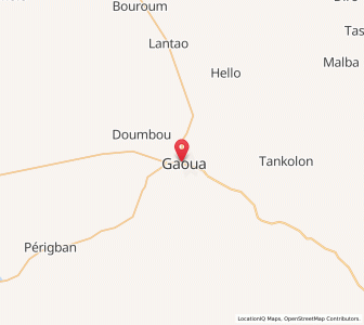 Map of Gaoua, Sud-Ouest