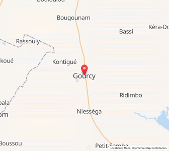 Map of Gourcy, Nord