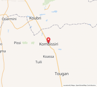 Map of Kombissiri, Centre-Sud