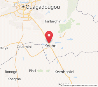Map of Koubri, Centre