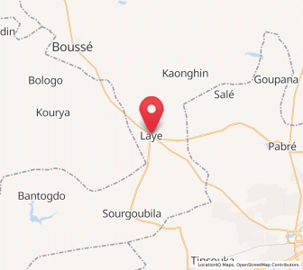 Map of Laye, Plateau-Central