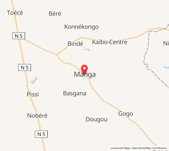 Map of Manga, Centre-Sud