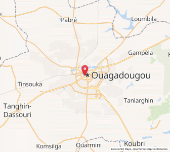 Map of Ouagadougou, Centre