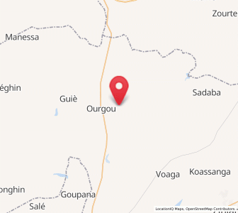 Map of Ourgou-Manéga, Plateau-Central