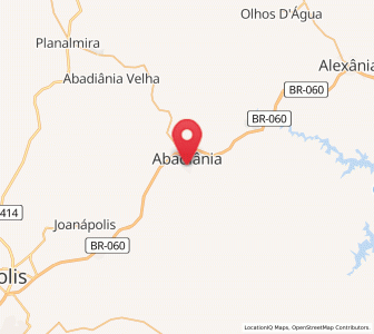 Map of Abadiânia, Goiás