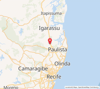 Map of Abreu e Lima, Pernambuco