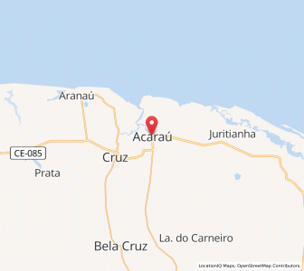 Map of Acaraú, Ceará