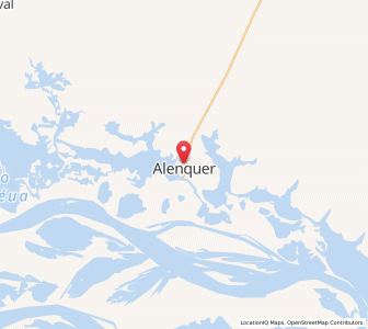 Map of Alenquer, Pará