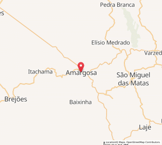 Map of Amargosa, Bahia