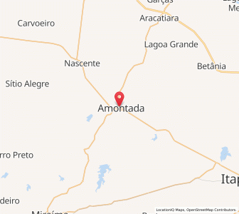Map of Amontada, Ceará
