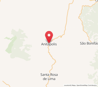 Map of Anitápolis, Santa Catarina