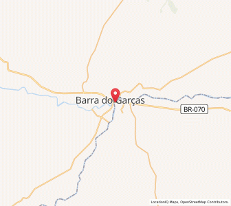 Map of Aragarças, Goiás