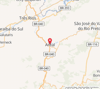 Map of Areal, Rio de Janeiro