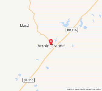 Map of Arroio Grande, Rio Grande do Sul