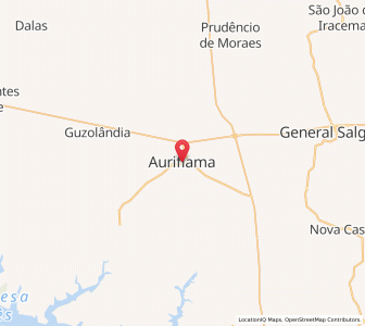 Map of Auriflama, São Paulo