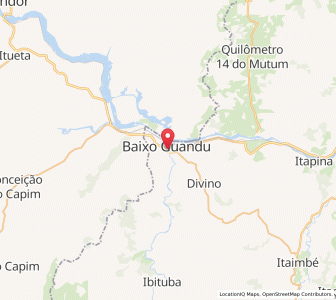 Map of Baixo Guandu, Espírito Santo
