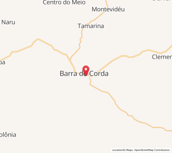 Map of Barra do Corda, Maranhão