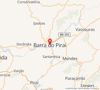 Map of Barra do Piraí, Rio de Janeiro