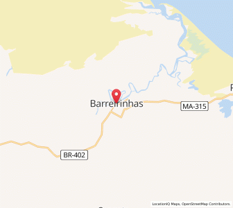 Map of Barreirinhas, Maranhão