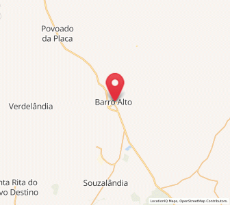 Map of Barro Alto, Goiás