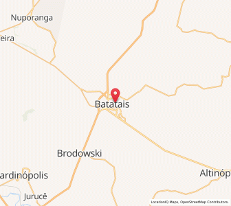 Map of Batatais, São Paulo