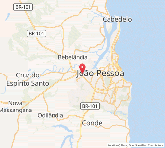 Map of Bayeux, Paraíba