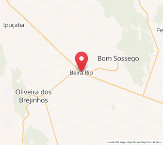 Map of Beira Rio, Bahia