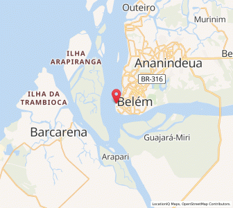 Map of Belém, Pará