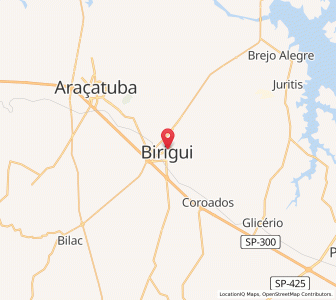 Map of Birigüi, São Paulo