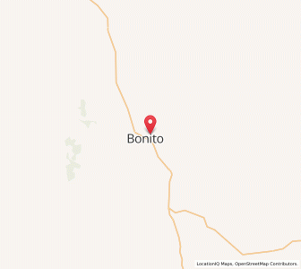 Map of Bonito, Mato Grosso do Sul