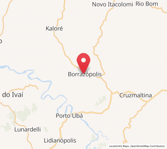 Map of Borrazópolis, Paraná
