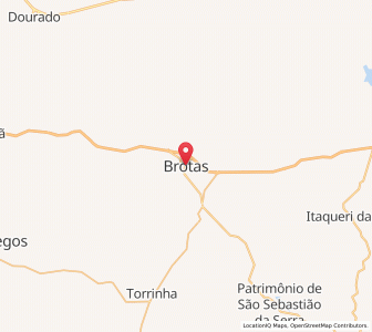 Map of Brotas, São Paulo