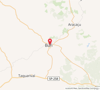 Map of Buri, São Paulo