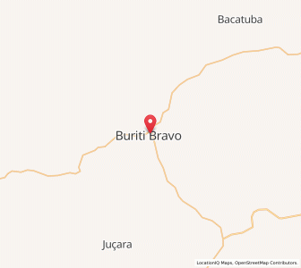 Map of Buriti Bravo, Maranhão