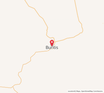 Map of Buritis, Minas Gerais